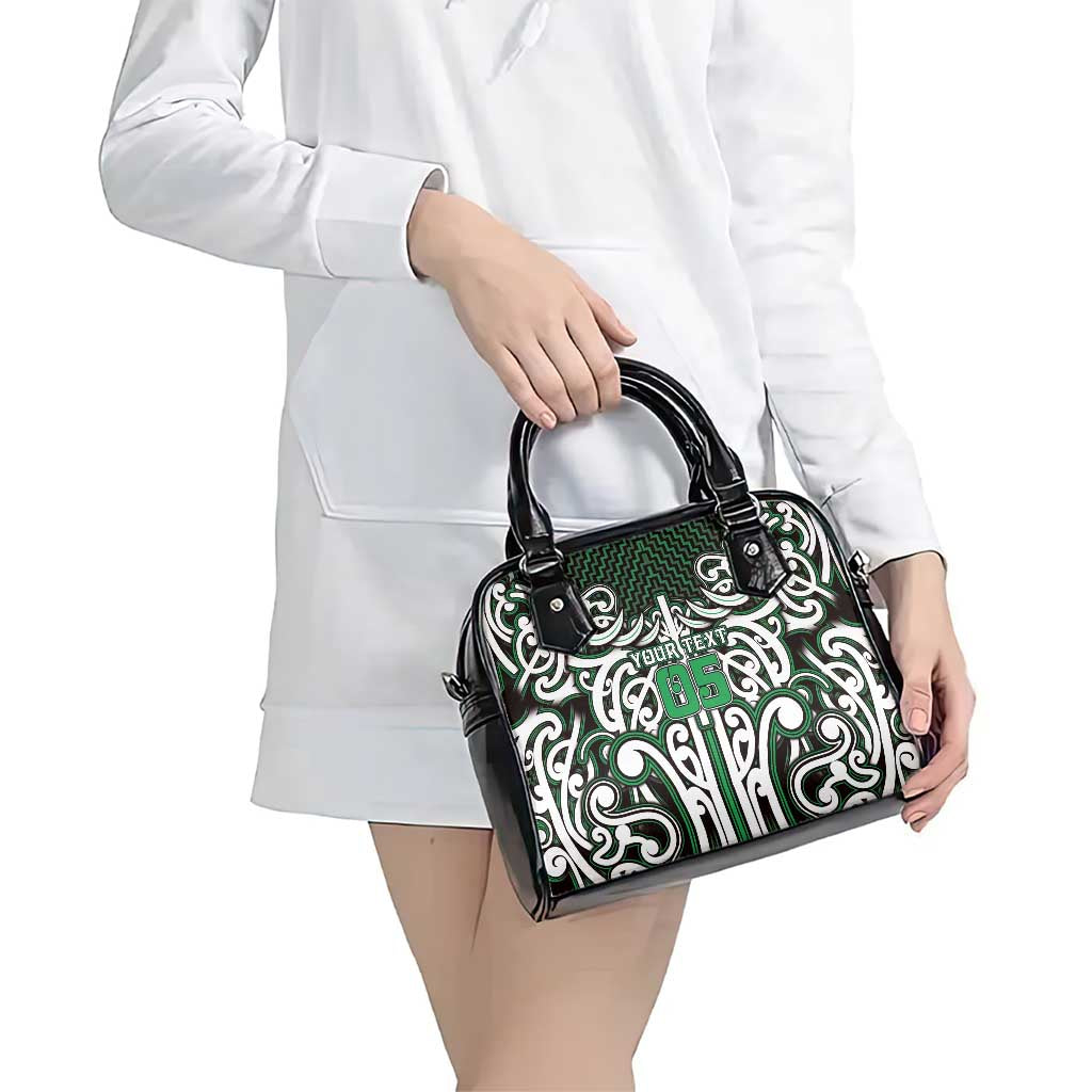 Custom Aotearoa Ngai Tahu Shoulder Handbag Maori Tribal Pattern Mix Poutama LT05 - Polynesian Pride