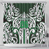 Custom Aotearoa Ngai Tahu Shower Curtain Maori Tribal Pattern Mix Poutama LT05 - Polynesian Pride