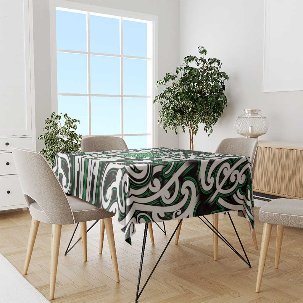 Custom Aotearoa Ngai Tahu Tablecloth Maori Tribal Pattern Mix Poutama