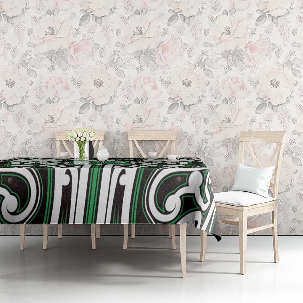 Custom Aotearoa Ngai Tahu Tablecloth Maori Tribal Pattern Mix Poutama