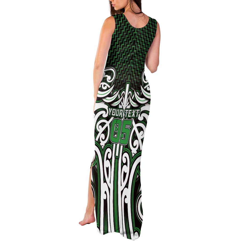 Custom Aotearoa Ngai Tahu Tank Maxi Dress Maori Tribal Pattern Mix Poutama LT05 - Polynesian Pride