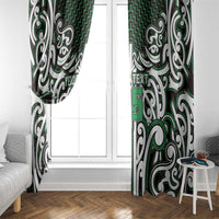 Custom Aotearoa Ngai Tahu Window Curtain Maori Tribal Pattern Mix Poutama LT05 - Polynesian Pride