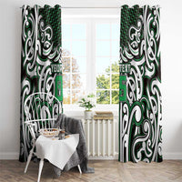 Custom Aotearoa Ngai Tahu Window Curtain Maori Tribal Pattern Mix Poutama LT05 - Polynesian Pride