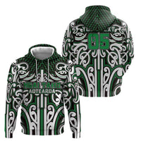 Custom Aotearoa Ngai Tahu Zip Hoodie Maori Tribal Pattern Mix Poutama LT05 - Polynesian Pride