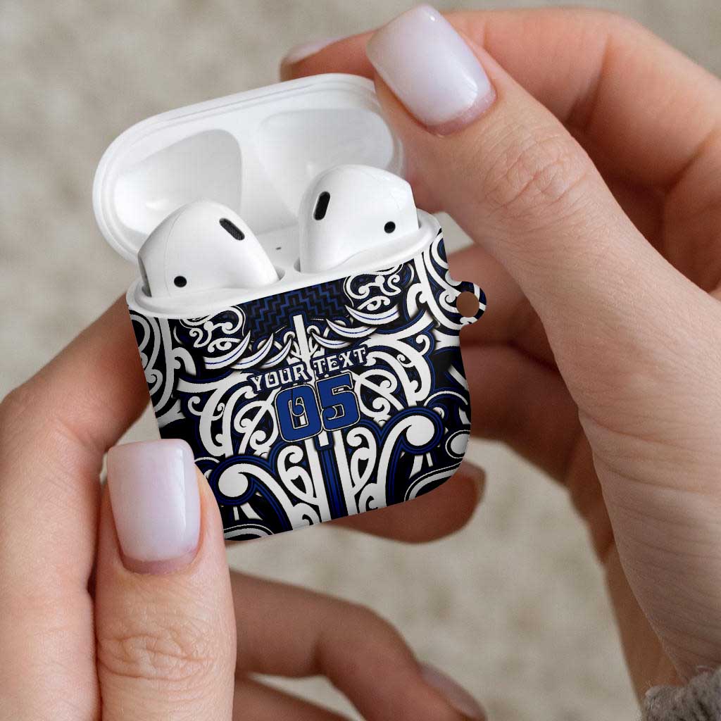 Custom Aotearoa Ngati Tuwharetoa AirPods Case Maori Tribal Pattern Mix Poutama LT05 - Polynesian Pride