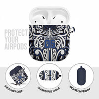 Custom Aotearoa Ngati Tuwharetoa AirPods Case Maori Tribal Pattern Mix Poutama LT05 - Polynesian Pride