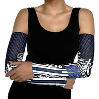 Custom Aotearoa Ngati Tuwharetoa Arm Sleeves Maori Tribal Pattern Mix Poutama