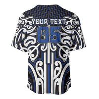 Custom Aotearoa Ngati Tuwharetoa Baseball Jersey Maori Tribal Pattern Mix Poutama LT05 - Polynesian Pride
