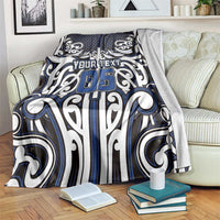 Custom Aotearoa Ngati Tuwharetoa Blanket Maori Tribal Pattern Mix Poutama