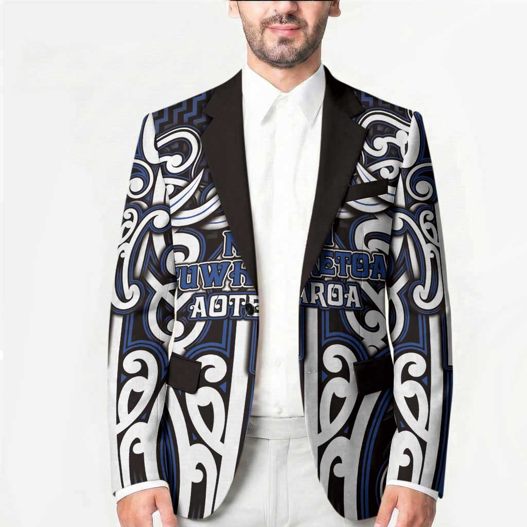 Custom Aotearoa Ngati Tuwharetoa Blazer Maori Tribal Pattern Mix Poutama LT05 - Polynesian Pride