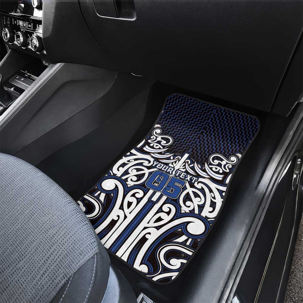 Custom Aotearoa Ngati Tuwharetoa Car Mats Maori Tribal Pattern Mix Poutama LT05 - Polynesian Pride