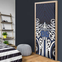 Custom Aotearoa Ngati Tuwharetoa Door Cover Maori Tribal Pattern Mix Poutama LT05 - Polynesian Pride
