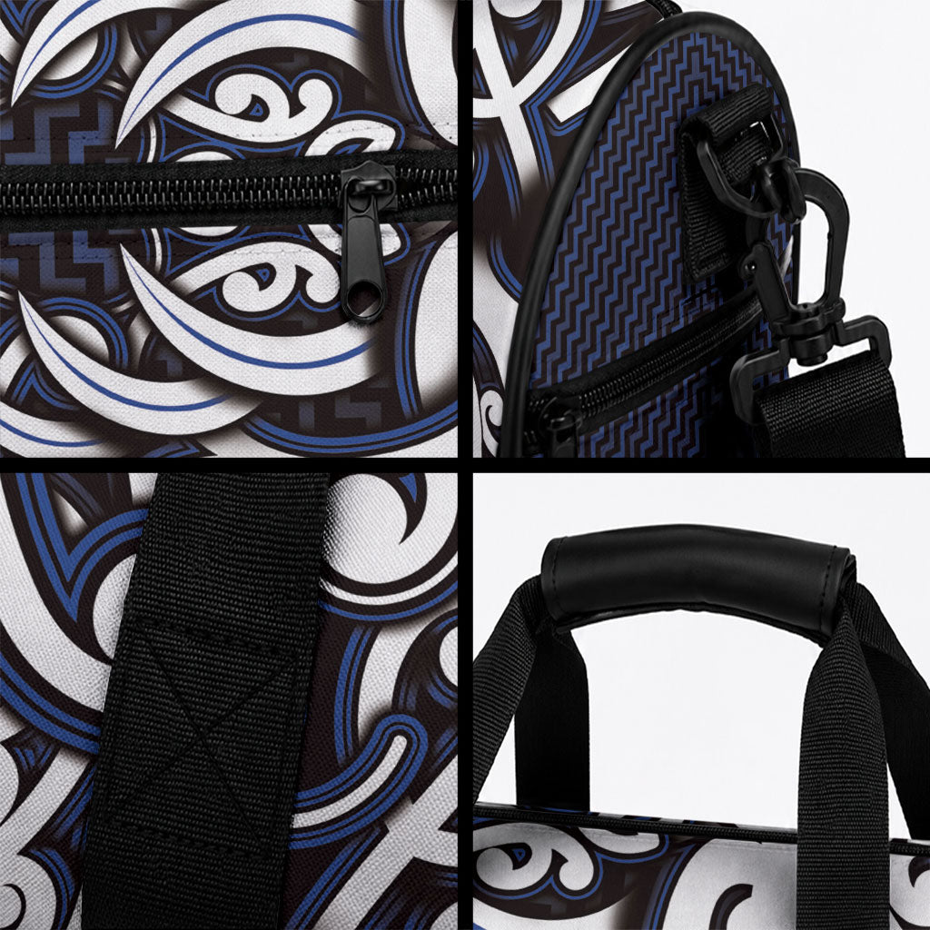 Custom Aotearoa Ngati Tuwharetoa Duffle Bag Maori Tribal Pattern Mix Poutama LT05 - Polynesian Pride