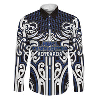 Custom Aotearoa Ngati Tuwharetoa Family Matching Long Sleeve Bodycon Dress and Hawaiian Shirt Maori Tribal Pattern Mix Poutama