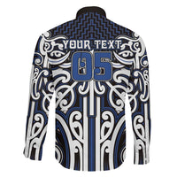 Custom Aotearoa Ngati Tuwharetoa Family Matching Tank Maxi Dress and Hawaiian Shirt Maori Tribal Pattern Mix Poutama
