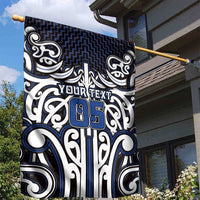 Custom Aotearoa Ngati Tuwharetoa Garden Flag Maori Tribal Pattern Mix Poutama LT05 - Polynesian Pride