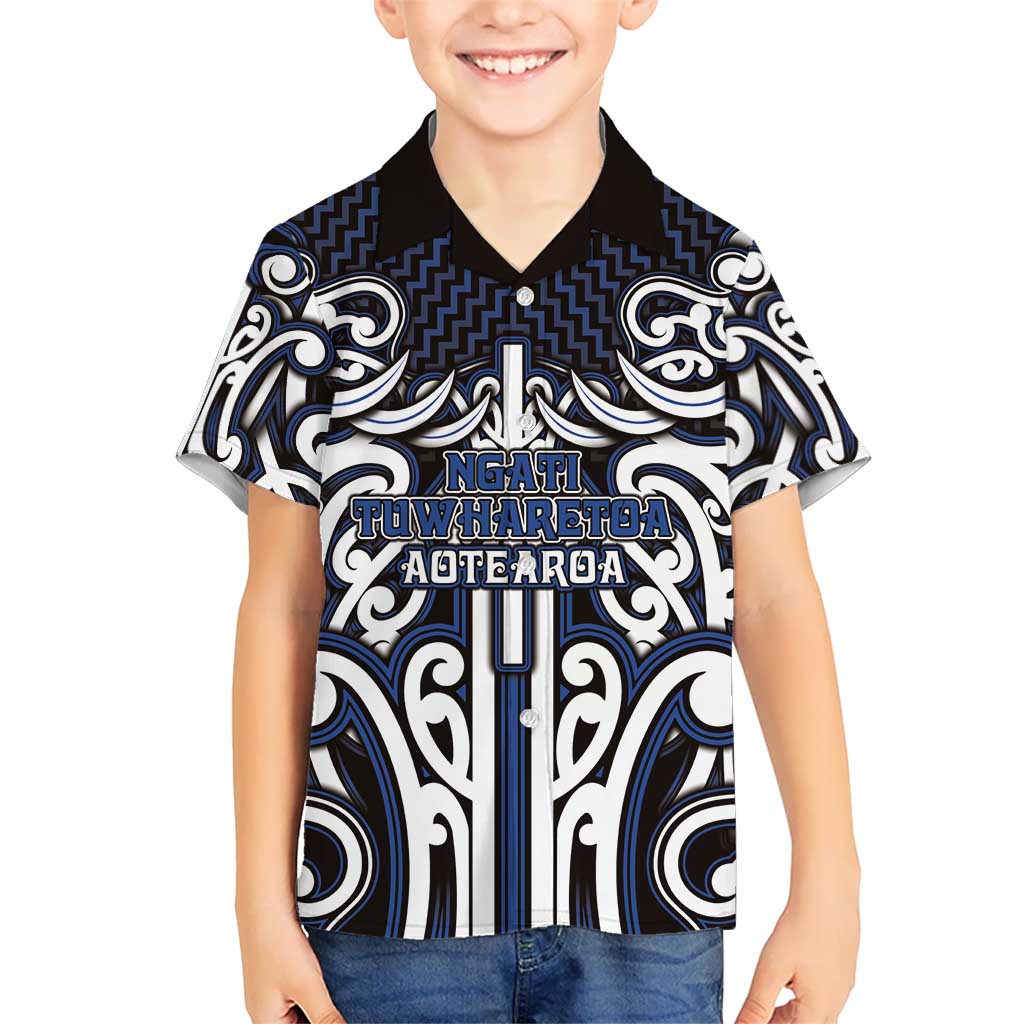 Custom Aotearoa Ngati Tuwharetoa Hawaiian Shirt Maori Tribal Pattern Mix Poutama LT05 - Polynesian Pride
