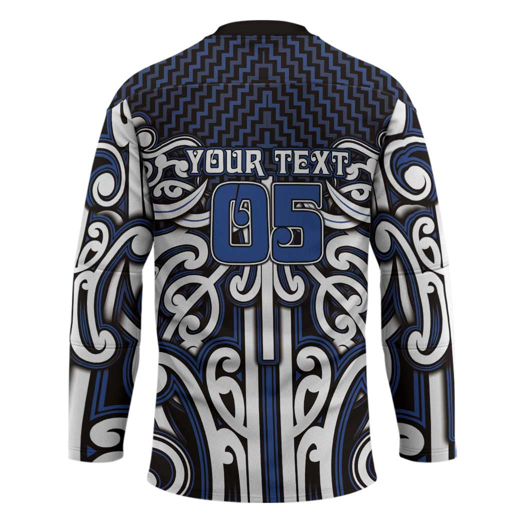 Custom Aotearoa Ngati Tuwharetoa Hockey Jersey Maori Tribal Pattern Mix Poutama LT05 - Polynesian Pride