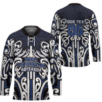 Custom Aotearoa Ngati Tuwharetoa Hockey Jersey Maori Tribal Pattern Mix Poutama LT05 - Polynesian Pride