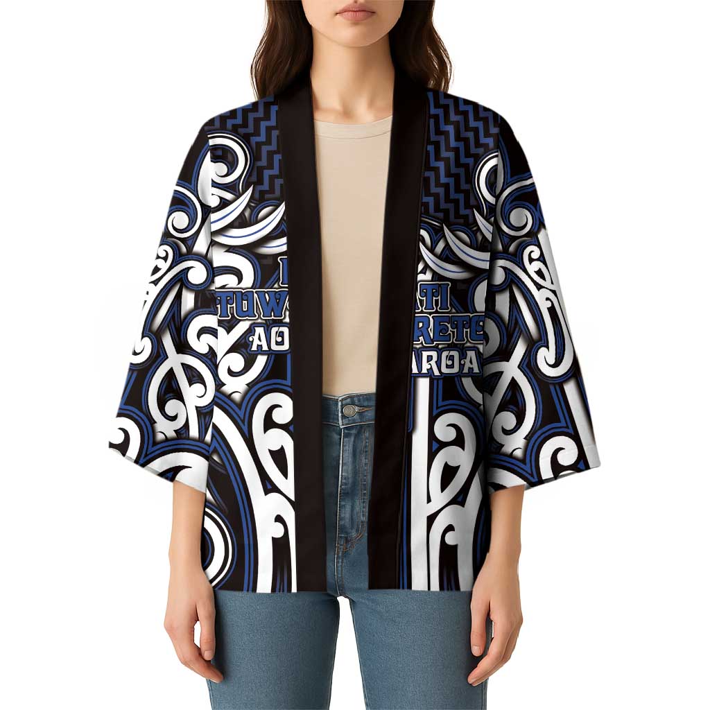 Custom Aotearoa Ngati Tuwharetoa Kimono Maori Tribal Pattern Mix Poutama LT05 - Polynesian Pride