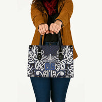 Custom Aotearoa Ngati Tuwharetoa Leather Bag Maori Tribal Pattern Mix Poutama LT05 - Polynesian Pride