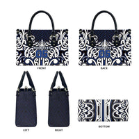 Custom Aotearoa Ngati Tuwharetoa Leather Bag Maori Tribal Pattern Mix Poutama LT05 - Polynesian Pride