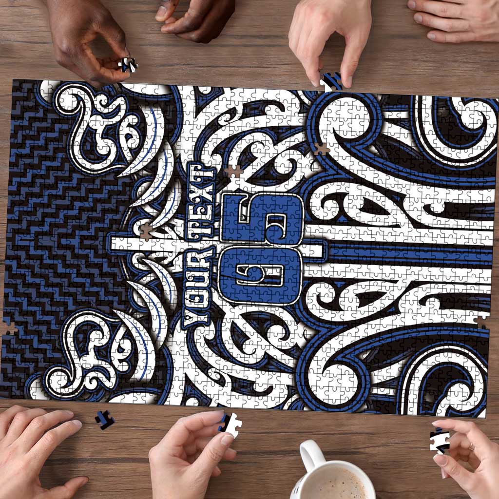 Custom Aotearoa Ngati Tuwharetoa Puzzle Maori Tribal Pattern Mix Poutama LT05 - Polynesian Pride