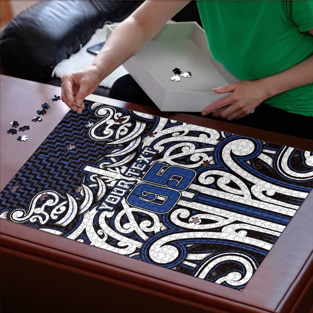 Custom Aotearoa Ngati Tuwharetoa Puzzle Maori Tribal Pattern Mix Poutama LT05 - Polynesian Pride
