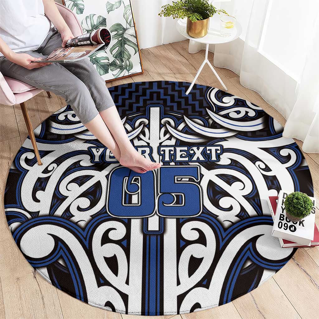 Custom Aotearoa Ngati Tuwharetoa Round Carpet Maori Tribal Pattern Mix Poutama LT05 - Polynesian Pride