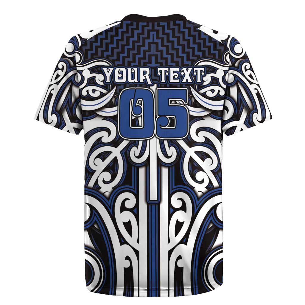 Custom Aotearoa Ngati Tuwharetoa Rugby Jersey Maori Tribal Pattern Mix Poutama LT05 - Polynesian Pride