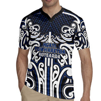 Custom Aotearoa Ngati Tuwharetoa Rugby Jersey Maori Tribal Pattern Mix Poutama LT05 - Polynesian Pride