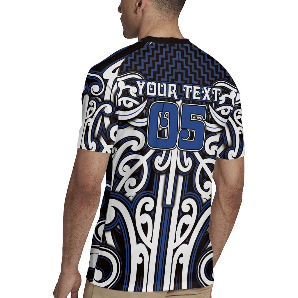 Custom Aotearoa Ngati Tuwharetoa Rugby Jersey Maori Tribal Pattern Mix Poutama LT05 - Polynesian Pride