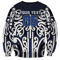 Custom Aotearoa Ngati Tuwharetoa Sweatshirt Maori Tribal Pattern Mix Poutama LT05 - Polynesian Pride