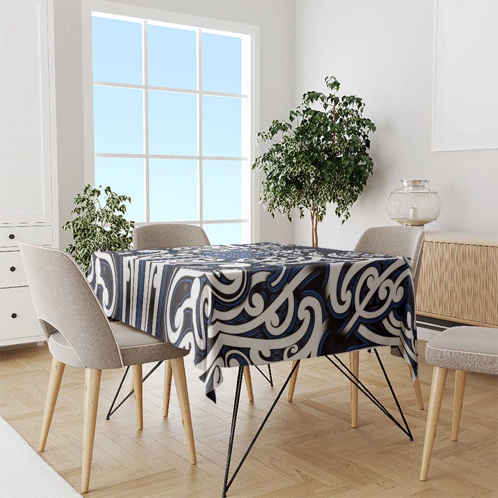 Custom Aotearoa Ngati Tuwharetoa Tablecloth Maori Tribal Pattern Mix Poutama