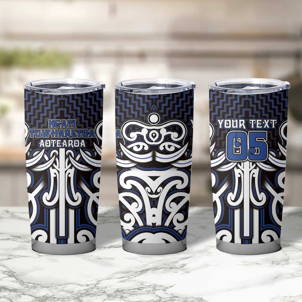 Custom Aotearoa Ngati Tuwharetoa Tumbler Cup Maori Tribal Pattern Mix Poutama LT05 - Polynesian Pride
