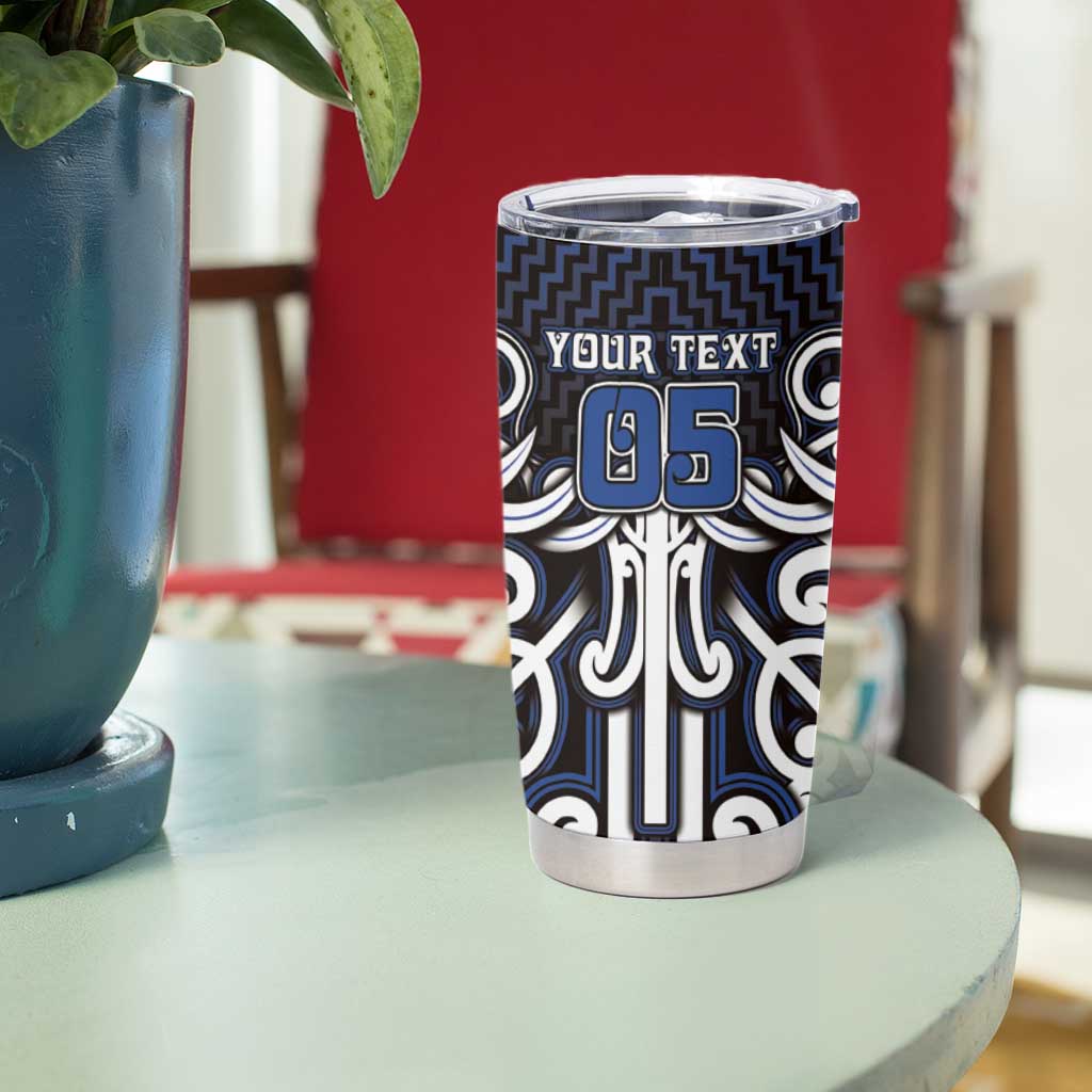 Custom Aotearoa Ngati Tuwharetoa Tumbler Cup Maori Tribal Pattern Mix Poutama LT05 - Polynesian Pride