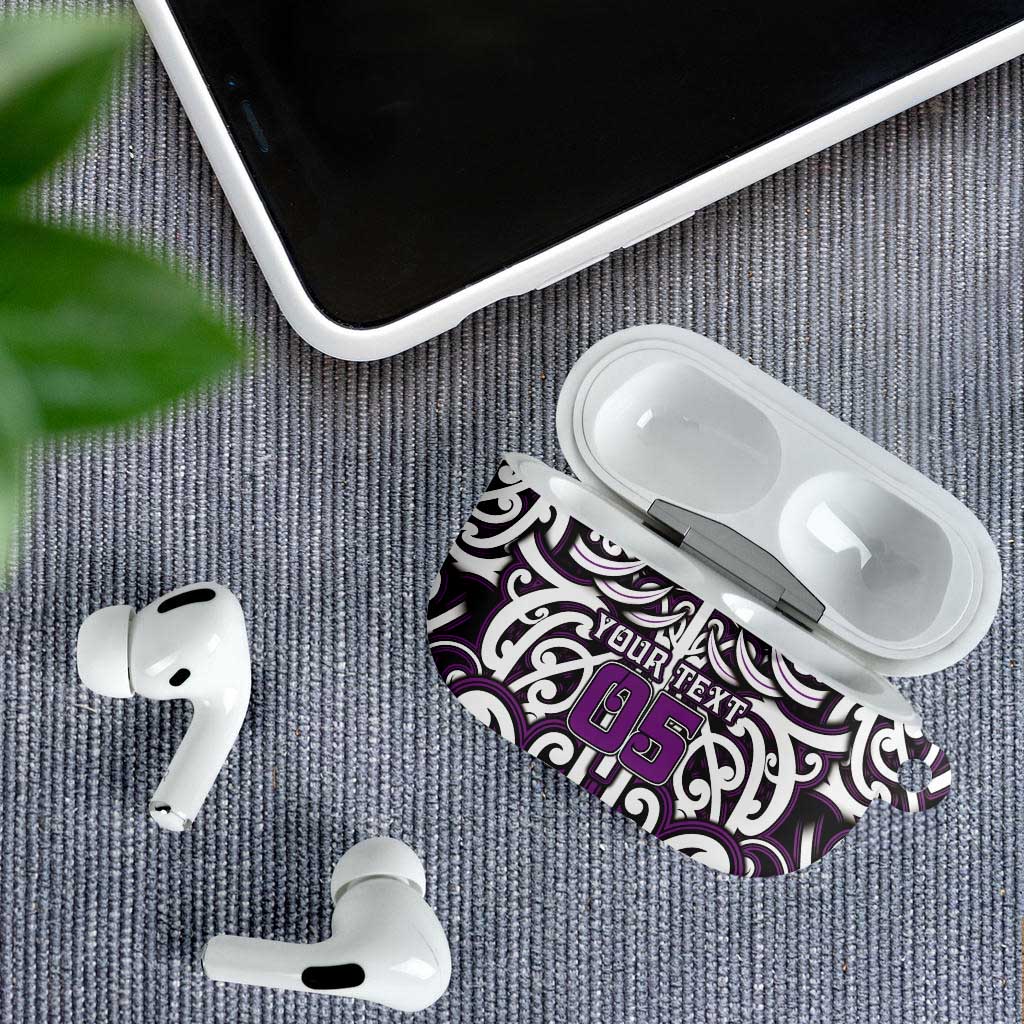 Custom Aotearoa Rangitane AirPods Case Maori Tribal Pattern Mix Poutama LT05 - Polynesian Pride