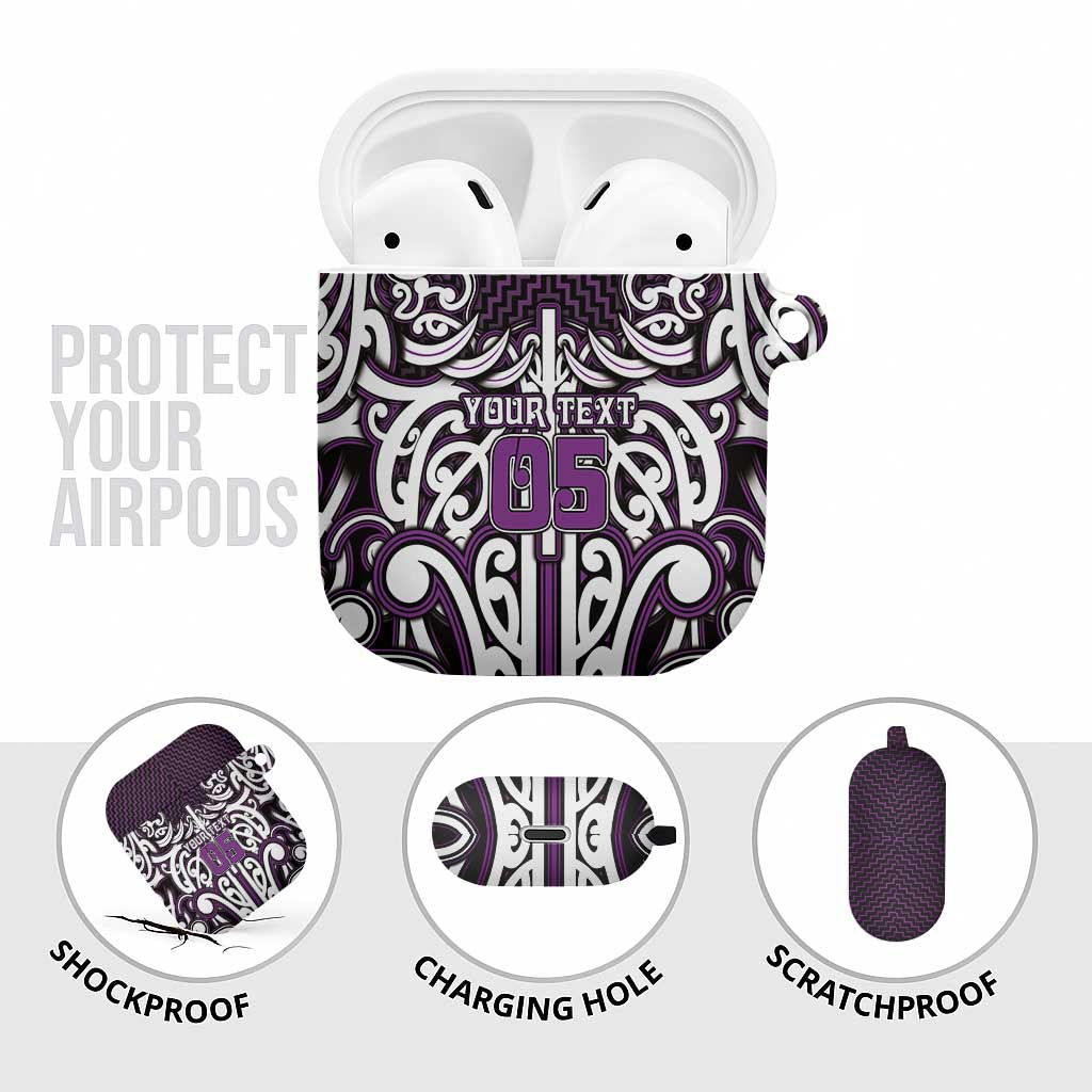 Custom Aotearoa Rangitane AirPods Case Maori Tribal Pattern Mix Poutama LT05 - Polynesian Pride
