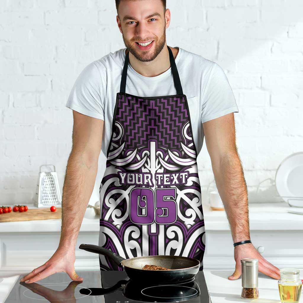 Custom Aotearoa Rangitane Apron Maori Tribal Pattern Mix Poutama LT05 - Polynesian Pride