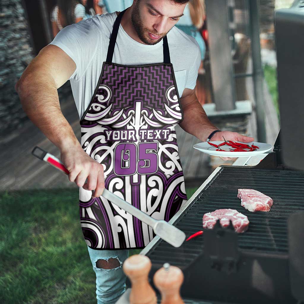 Custom Aotearoa Rangitane Apron Maori Tribal Pattern Mix Poutama LT05 - Polynesian Pride