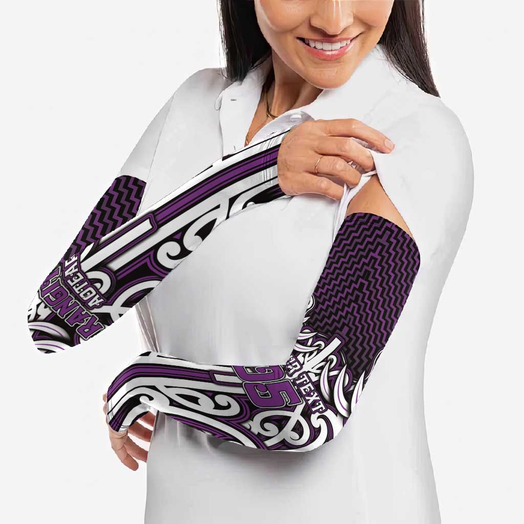 Custom Aotearoa Rangitane Arm Sleeves Maori Tribal Pattern Mix Poutama LT05 - Polynesian Pride