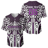 Custom Aotearoa Rangitane Baseball Jersey Maori Tribal Pattern Mix Poutama LT05 - Polynesian Pride