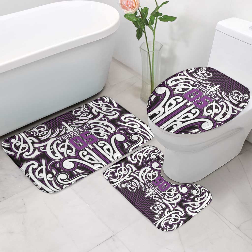 Custom Aotearoa Rangitane Bathroom Set Maori Tribal Pattern Mix Poutama LT05 - Polynesian Pride