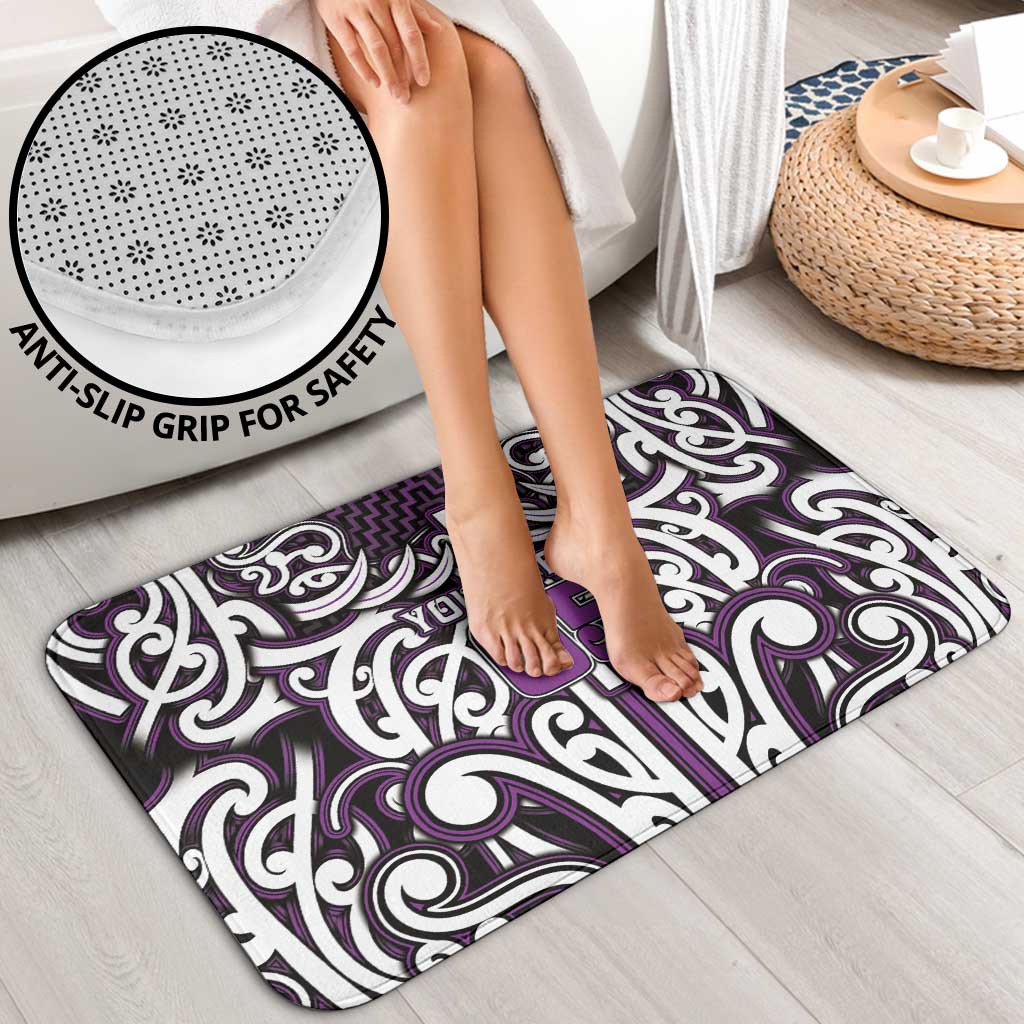 Custom Aotearoa Rangitane Bathroom Set Maori Tribal Pattern Mix Poutama LT05 - Polynesian Pride