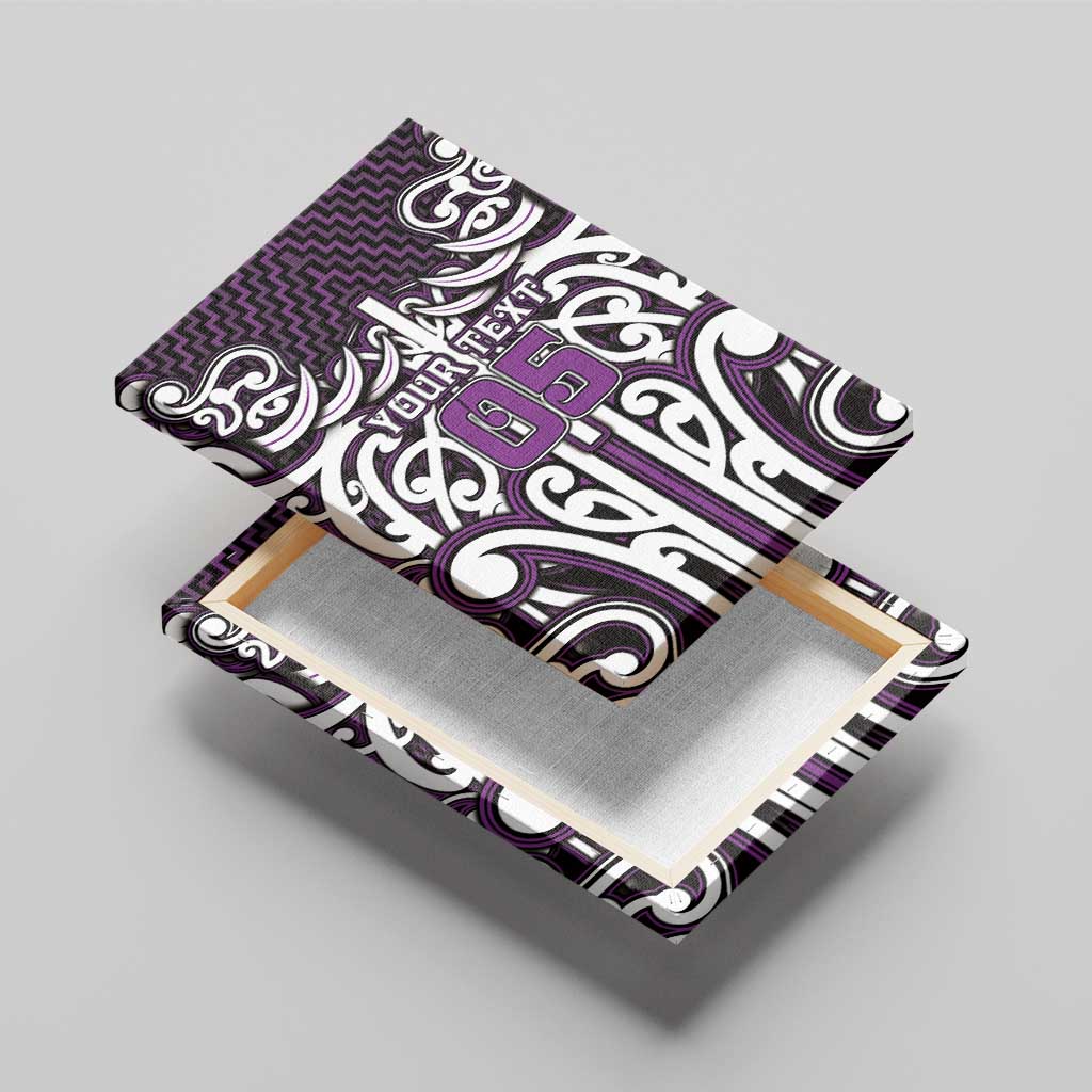 Custom Aotearoa Rangitane Canvas Wall Art Maori Tribal Pattern Mix Poutama LT05 - Polynesian Pride