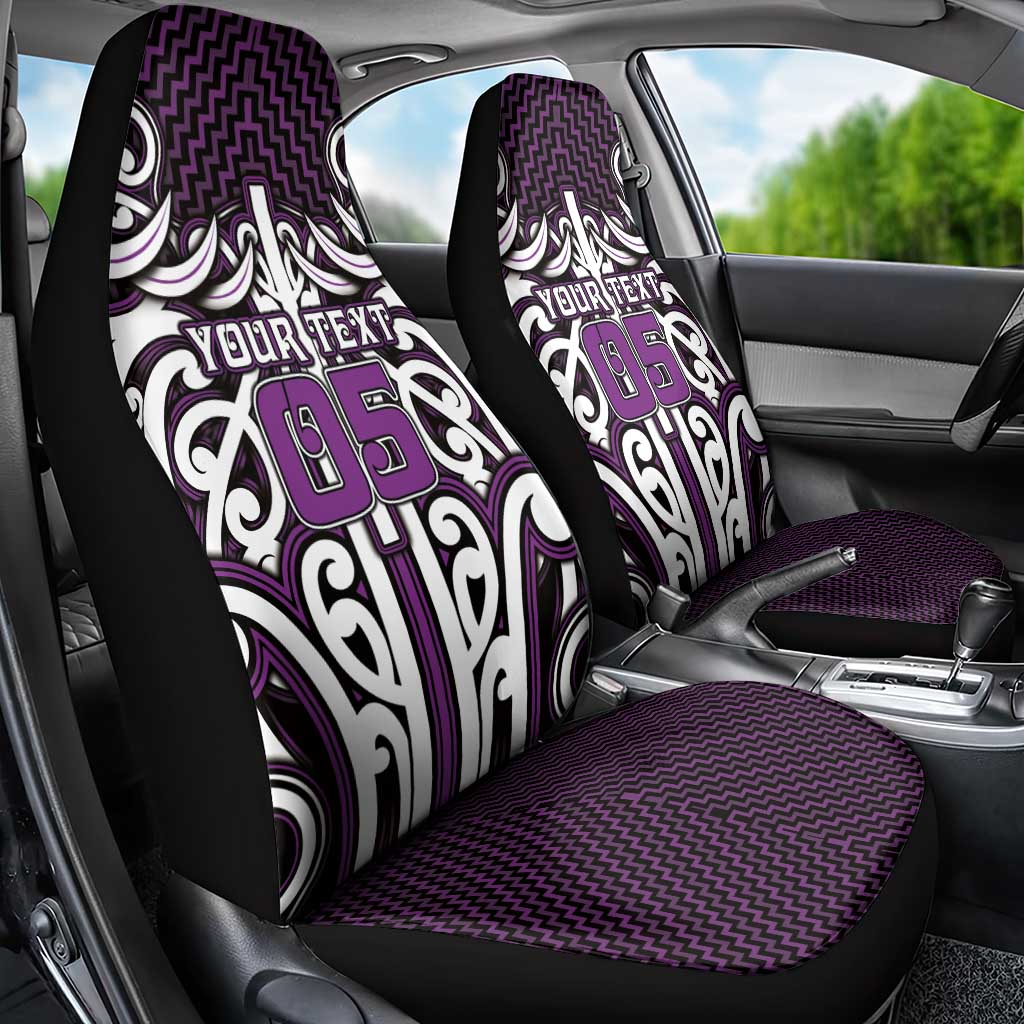 Custom Aotearoa Rangitane Car Seat Cover Maori Tribal Pattern Mix Poutama LT05 - Polynesian Pride