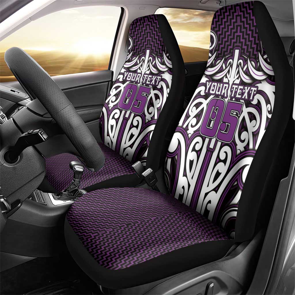Custom Aotearoa Rangitane Car Seat Cover Maori Tribal Pattern Mix Poutama LT05 - Polynesian Pride