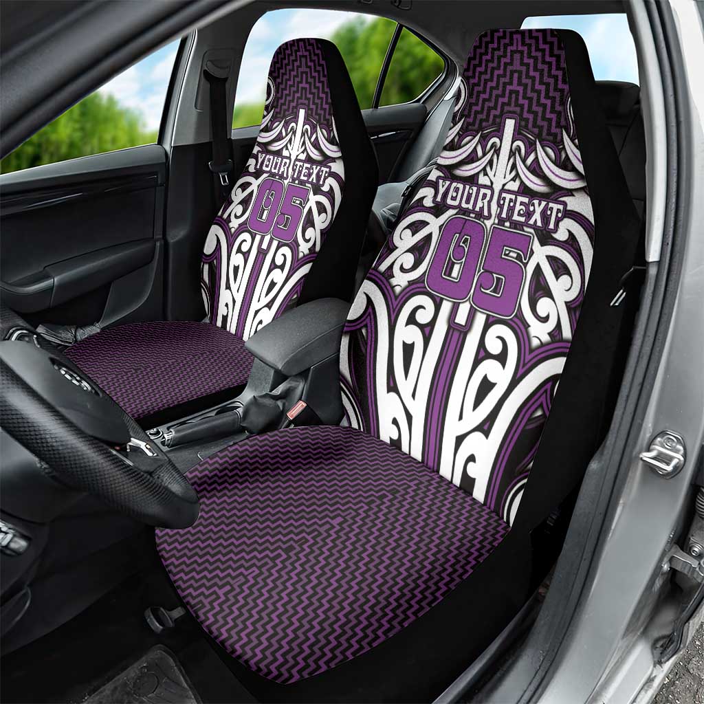 Custom Aotearoa Rangitane Car Seat Cover Maori Tribal Pattern Mix Poutama LT05 - Polynesian Pride