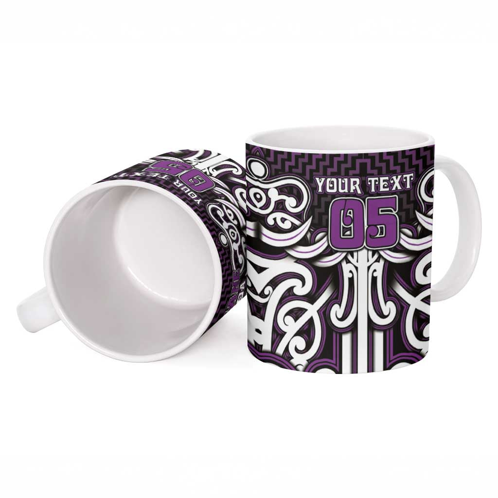 Custom Aotearoa Rangitane Ceramic Mug Maori Tribal Pattern Mix Poutama LT05 - Polynesian Pride