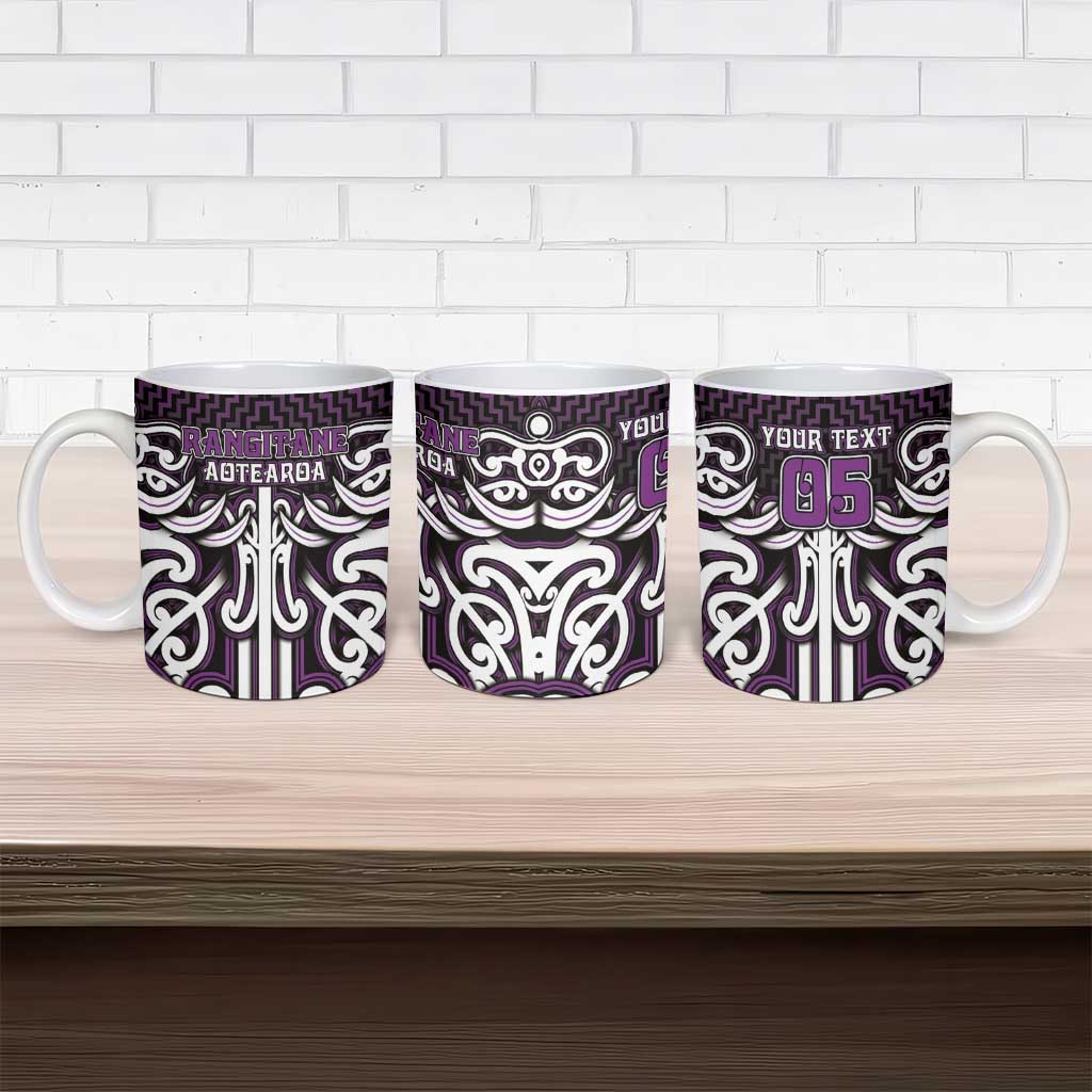 Custom Aotearoa Rangitane Ceramic Mug Maori Tribal Pattern Mix Poutama LT05 - Polynesian Pride